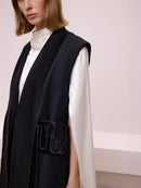 Belt Detailed Long Vest