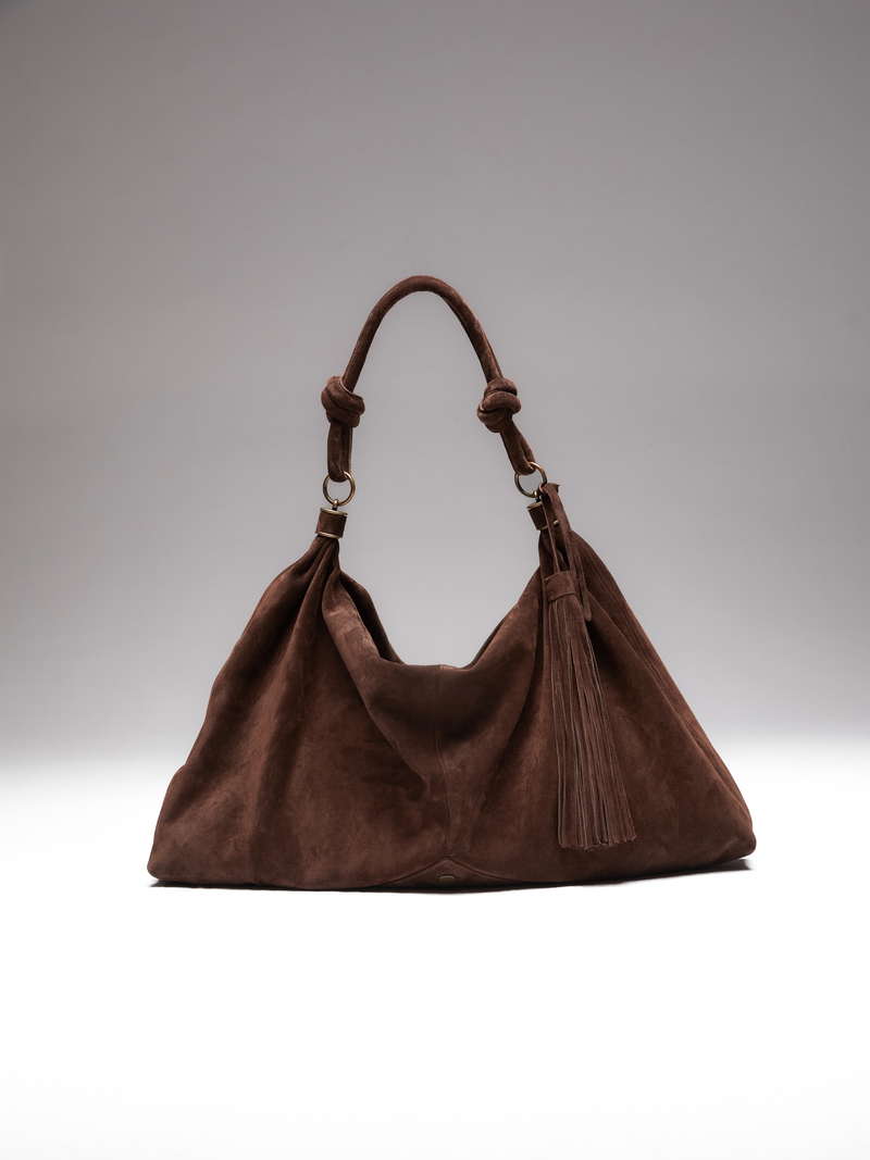 BAQA Large Suede Bag