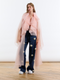 Salmon Organza Cape