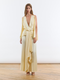 Waist-fit Yellow Dress