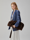 BAQA Large Suede Bag