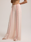 Stripe Detailed Cupro Trousers