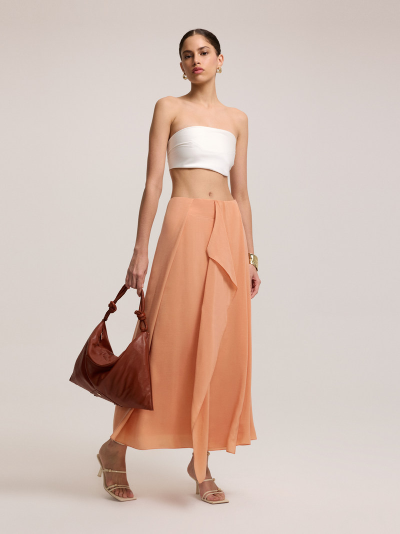 Flowy Cupro Skirt
