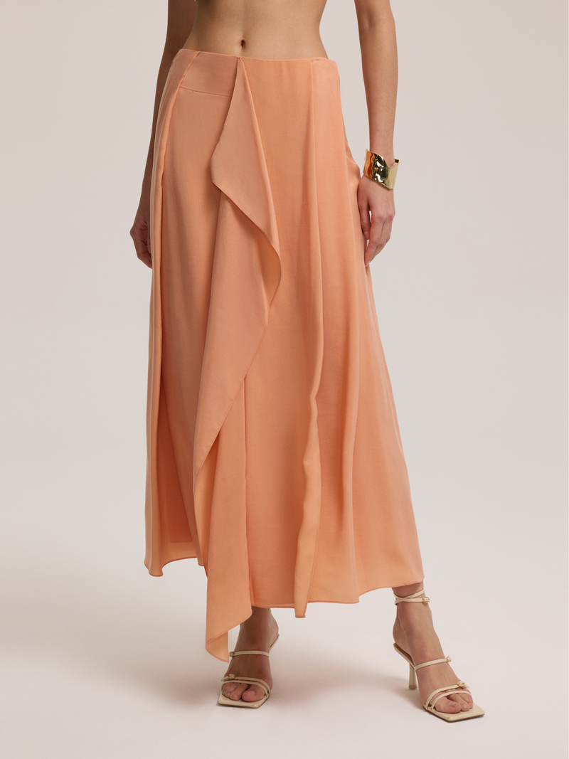 Flowy Cupro Skirt