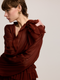 Brick Color Lined Dress