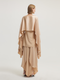 Asymmetrical Form Beige Blouse