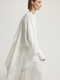 Pearl Stone Detailed White Tunic