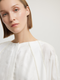 Pearl Stone Detailed White Tunic