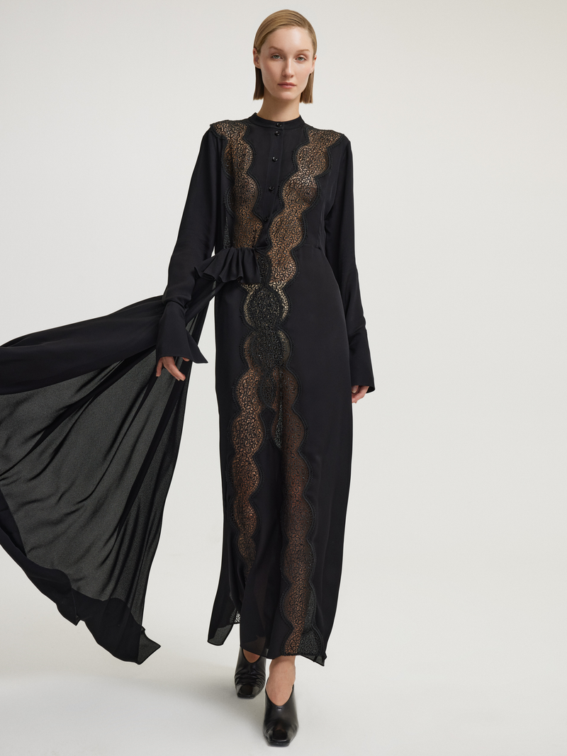 Lace Black Evening Dress