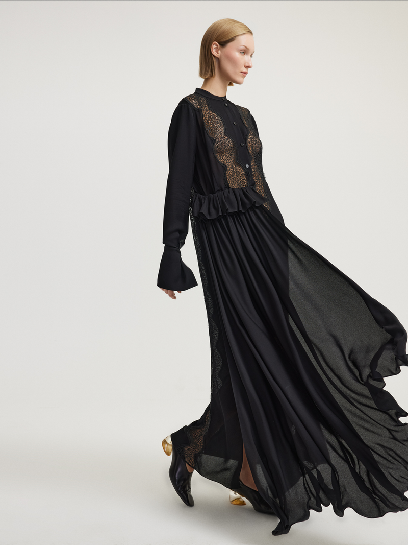 Lace Black Evening Dress