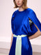 Silk Dress with Cape Detail on the Back