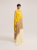 Dress with Gathered Sleeve Detail