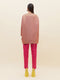 Long Coat with Stone-Embroidered Collar