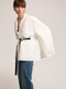 White Jacket with Sash Tie