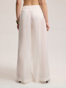 Stripe Detailed Cupro Trousers