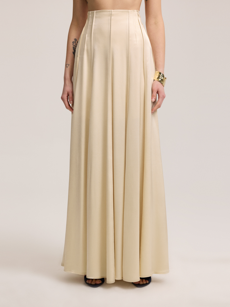Light Beige Long Skirt