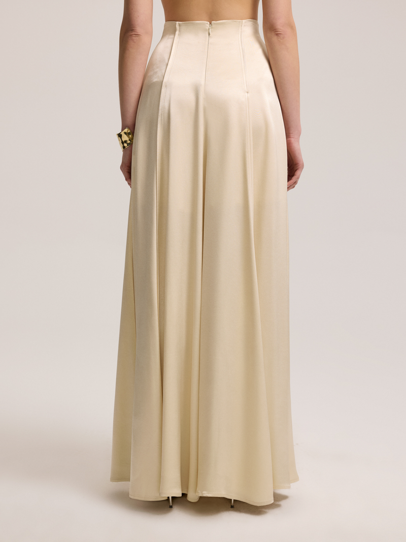 Light Beige Long Skirt