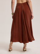 Flowy Cupro Skirt