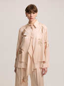 Sequined Powder Blouse