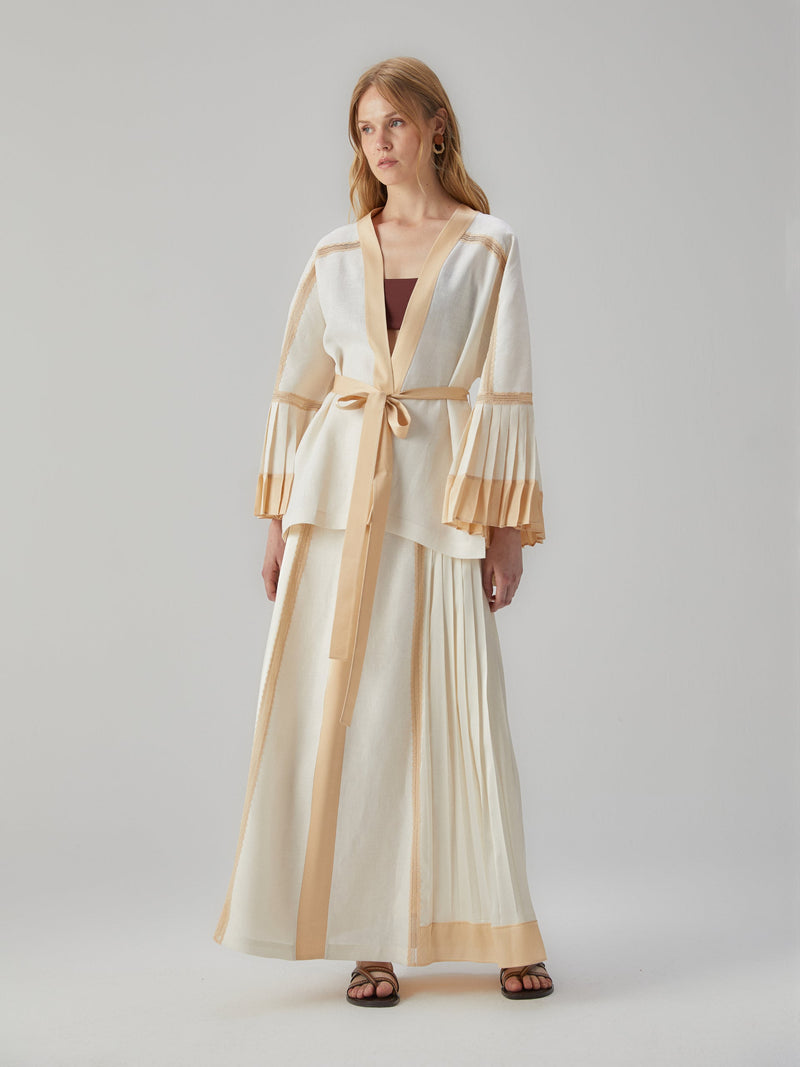 Jacket with Pleated Details