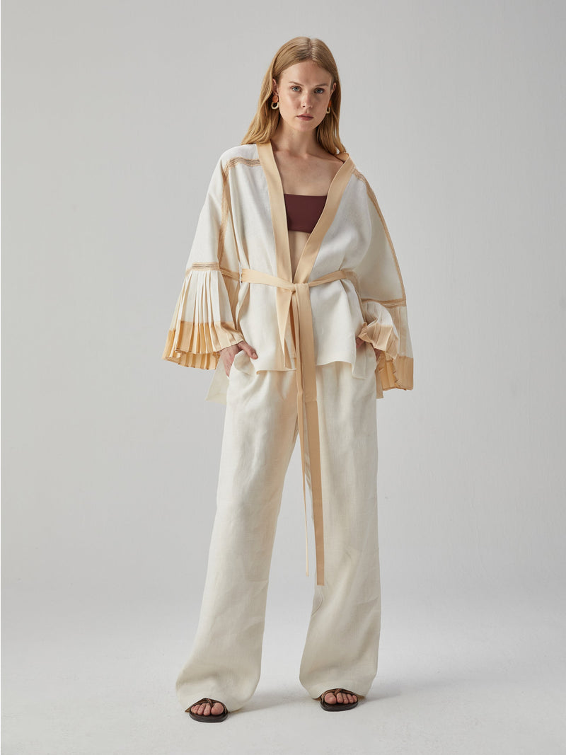 Jacket with Pleated Details