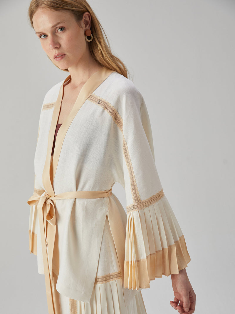 Jacket with Pleated Details