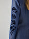 Linen Jacket with Embroidered Sleeves