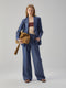 Linen Jacket with Embroidered Sleeves
