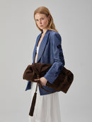 Linen Jacket with Embroidered Sleeves