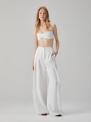 Wide-Leg Linen Trousers