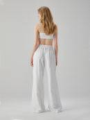 Wide-Leg Linen Trousers