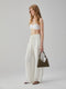 Embroidered White Trousers