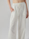 Embroidered White Trousers