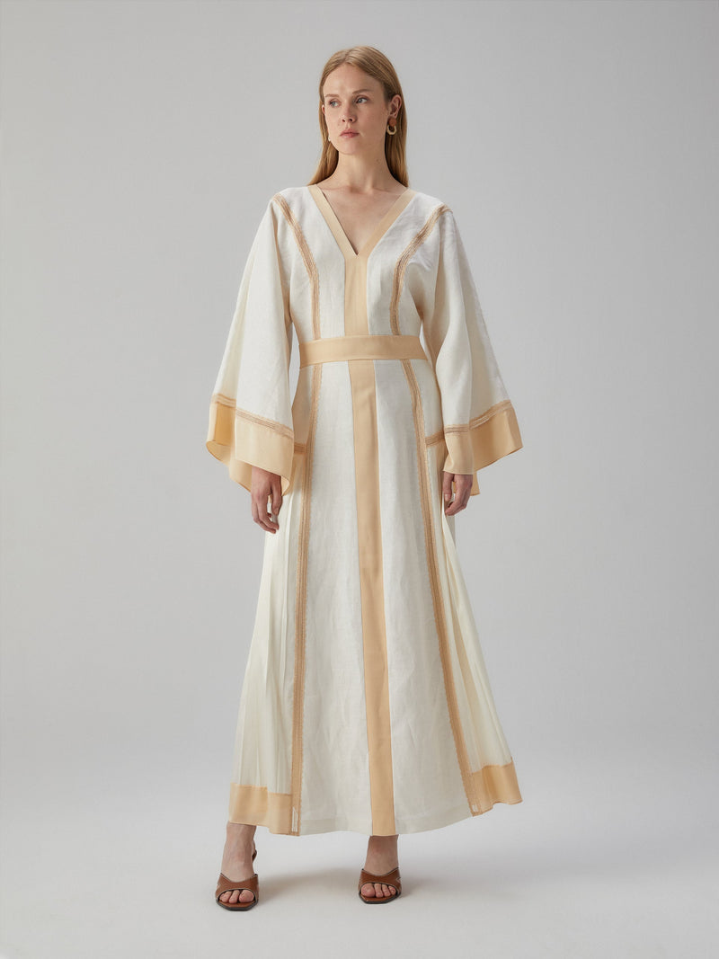 Two-Tone Long Dress