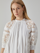Long Dress with Lace Details