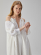 Long White Linen Dress