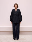 Balloon Sleeve Black Jacket