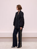 Balloon Sleeve Black Jacket
