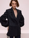 Balloon Sleeve Black Jacket