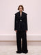 Black Jacket with Scarf Detail