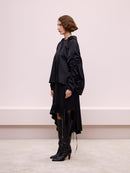 Jacket with Ruched Sleeves