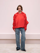 Jacket with Ruched Sleeves