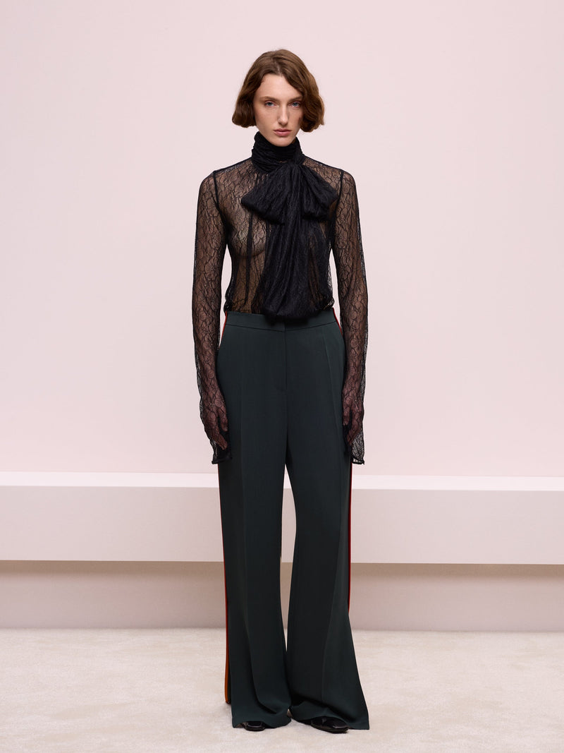 Khaki Straight Leg Pants