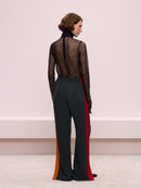 Khaki Straight Leg Pants