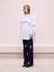 Poplin Shirt with Ruffle Detail