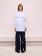 Poplin Shirt with Ruffle Detail