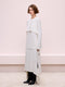 Off White Blouse with Hidden Zipper