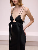 Black Dress with Cup Detail