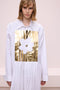 Printed Detailed Poplin Dress