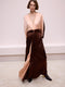 Salmon Silk Dress